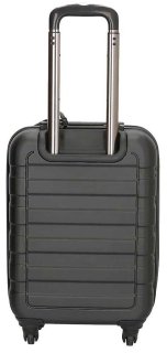 Enrico Benetti Little Rock Black S 39 л валіза з пластику на 4 колесах чорна