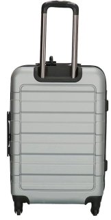 Enrico Benetti Little Rock Silver S 39 л чемодан из пластика на 4 колесах серебристый