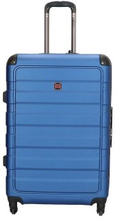 Enrico Benetti Little Rock Steel Blue L 120 л чемодан из пластика на 4 колесах синий
