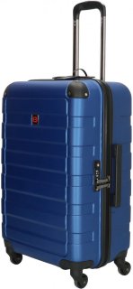 Enrico Benetti Little Rock Steel Blue M 80 л чемодан из пластика на 4 колесах синий