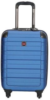 Enrico Benetti Little Rock Steel Blue S 39 л чемодан из пластика на 4 колесах синий