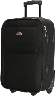 Enrico Benetti Louisiana Black S 32 л чемодан из полиэстера на 2 колесах черный