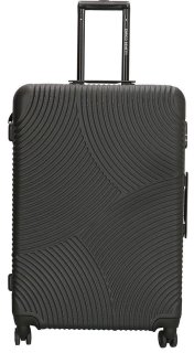 Enrico Benetti Louisville Black L 104 л чемодан из пластика на 4 колесах черный