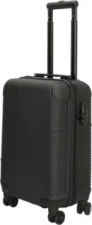 Enrico Benetti Louisville Black S 33 л чемодан из пластика на 4 колесах черный