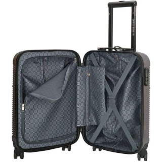 Enrico Benetti Louisville Black S 33 л чемодан из пластика на 4 колесах черный