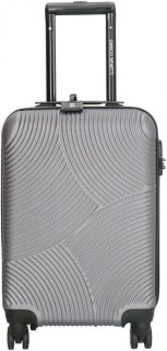 Enrico Benetti Louisville Grey S 33 л чемодан из пластика на 4 колесах серый