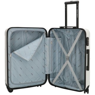 Enrico Benetti Louisville Steel Blue M 68 л чемодан из пластика на 4 колесах синий