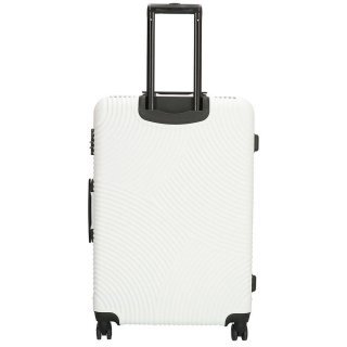 Enrico Benetti Louisville White L 104 л чемодан из пластика на 4 колесах белый