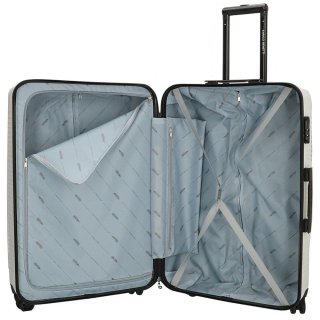 Enrico Benetti Louisville White L 104 л чемодан из пластика на 4 колесах белый