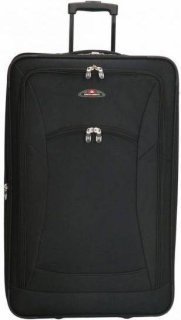 Enrico Benetti Memphis Black L 77 л чемодан из полиэстера на 2 колесах черный