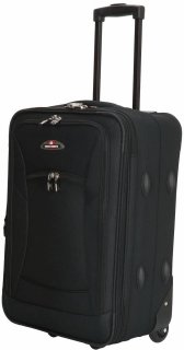 Enrico Benetti Memphis Black S 34 л чемодан из полиэстера на 2 колесах черный