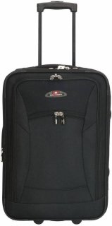 Enrico Benetti Memphis Black S 34 л чемодан из полиэстера на 2 колесах черный