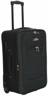 Enrico Benetti Memphis Black S 34 л чемодан из полиэстера на 2 колесах черный