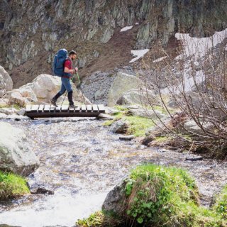 Ferrino Transalp 100 л рюкзак туристичний з поліестеру синий
