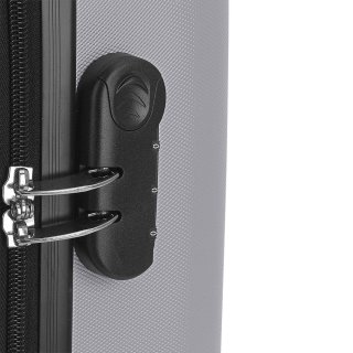 Gabol Alabama средний чемодан из пластика на 72 ли Серебро 