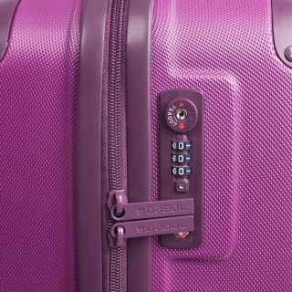 Gabol Balance (L) Plum 85 л чемодан из ABS пластика на 4 колесах фиолетовый