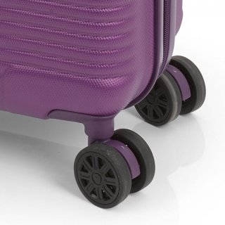 Gabol Balance (M) Plum 55 л чемодан из ABS пластика на 4 колесах фиолетовый