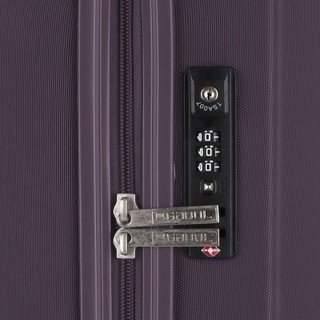 Gabol Clever 61 л чемодан из ABS пластика на 4 колесах фиолетовый