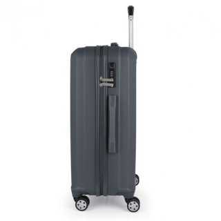 Gabol Clever (M) Grey 61 л чемодан из пластика на 4 колесах серый