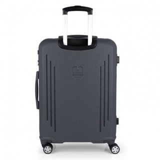 Gabol Clever (M) Grey 61 л чемодан из пластика на 4 колесах серый