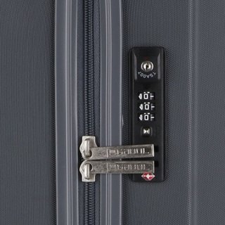 Gabol Clever (M) Grey 61 л чемодан из пластика на 4 колесах серый