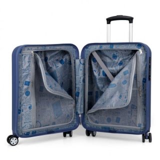 Gabol Clever (S) Blue 37 л чемодан из пластика на 4 колесах синий