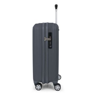 Gabol Clever (S) Grey 37 л чемодан из пластика на 4 колесах серый