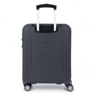 Gabol Clever (S) Grey 37 л чемодан из пластика на 4 колесах серый