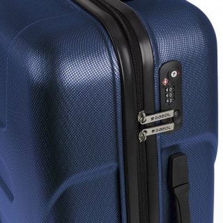 Gabol Custom 59 л чемодан из ABS пластика на 4 колесах синий