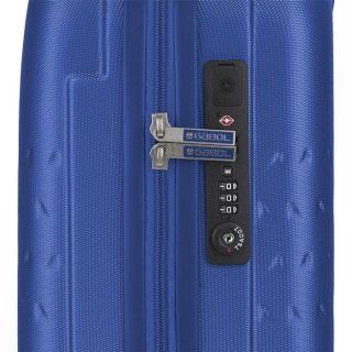 Gabol Duke 36 л чемодан из ABS пластика на 4 колесах синий