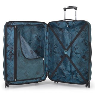 Gabol London 115 л чемодан из ABS пластика на 4 колесах бирюзовый