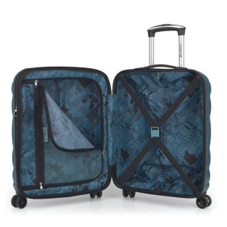 Gabol London 37 л чемодан из ABS пластика на 4 колесах бирюзовый