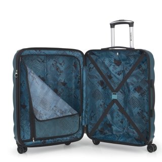 Gabol London 79 л чемодан из ABS пластика на 4 колесах бирюзовый