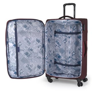 Gabol Nordic 95 л чемодан из полиэстера на 4 колесах бордовый