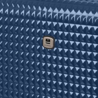 Gabol Quartz 56 л чемодан из ABS/поликарбоната на 4 колесах синий