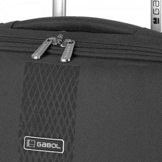 Gabol Roll 84 л чемодан из полиэстера на 2 колесах черный