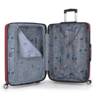 Gabol Sand 91 л чемодан из ABS пластика на 4 колесах красный