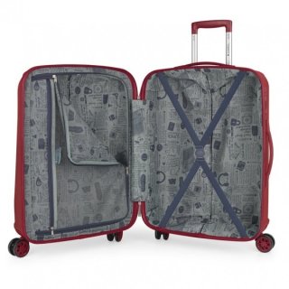 Gabol Vermont 62 л чемодан из ABS пластика на 4 колесах красный