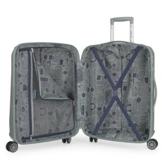 Gabol Vermont 62 л чемодан из ABS пластика на 4 колесах зеленый