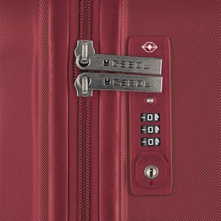 Gabol Vermont 92 л чемодан из ABS пластика на 4 колесах красный