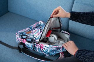 Городской рюкзак 2E TeensPack Palms – 15 л Розовый