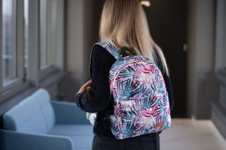 Городской рюкзак 2E TeensPack Palms – 15 л Розовый