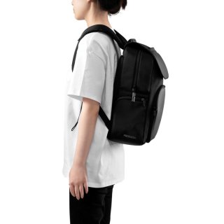 Міський рюкзак Soft Daypack із захистом від крадіжок, від порізів із відділом під ноутбук Чорний