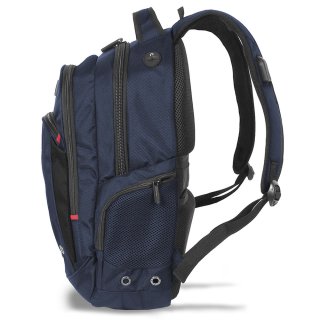 Міський рюкзак Swissbrand Ribe на 20 л з USB-виходом та відділом для ноутбука до 15,6 д Синій Міський рюкзак Swissbrand Ribe на 20 л з USB-виходом та відділом для ноутбука до 15,6 д Синій