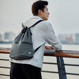 Міський складаний рюкзак Xiaomi Runmi 90 Ninetygo Lightweight Urban Drawstring Антрацит
