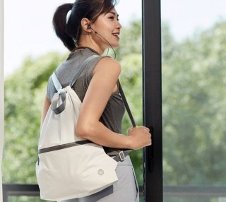 Городской складной рюкзак Xiaomi Runmi 90 Ninetygo Lightweight Urban Drawstring Серый