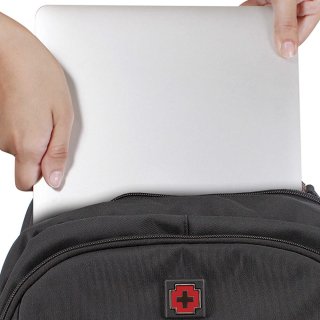 Міський (спортивний) рюкзак Swissbrand Warsaw на 27 л з відділом для ноутбука Чорний