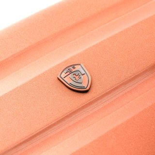 Heys Metallix 51 л чемодан из дюрафлекса на 4 колесах розовый