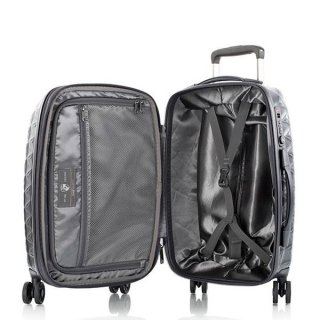 Heys Motif Homme 36/49 л чемодан из поликарбоната на 4 колесах серый