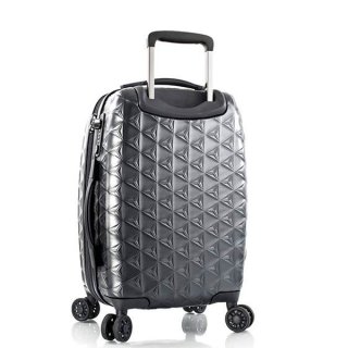 Heys Motif Homme 36/49 л чемодан из поликарбоната на 4 колесах серый